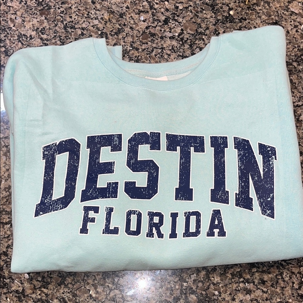 Mint Green Destin Florida Sweatshirt